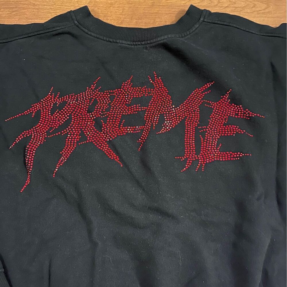 Preme rhinestones sweatshirt size medium